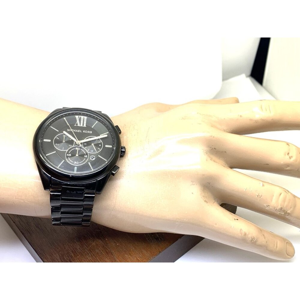 Michael Kors Men's Watch MK8993 Quartz Chronograph Black Dial Stainless Steel - Picture 5 of 15